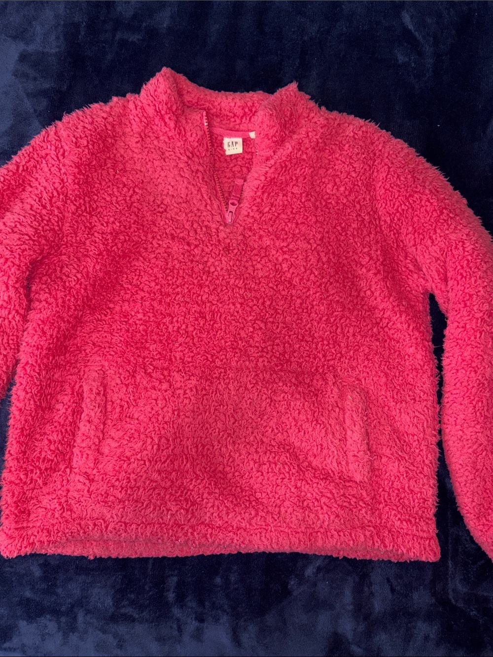 GAP kids Pink Sherpa Pullover Sweater